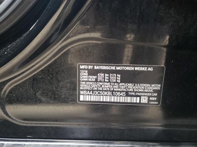 Photo 10 from auction – 2019 BMW 430XI GRAN with VIN WBA4J3C50KBL10645