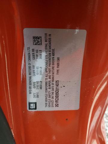 Photo 10 from auction – 2012 CHEVROLET CAMARO LT with VIN 2G1FC3D35C9114375