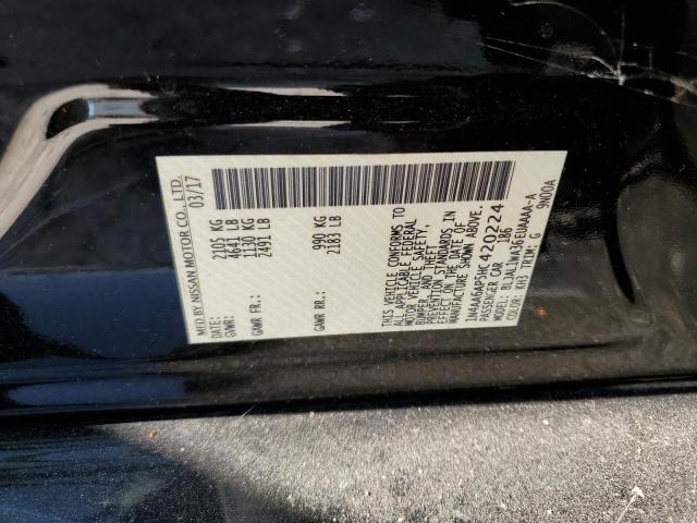 Photo 10 from auction – 2017 NISSAN MAXIMA 3.5 with VIN 1N4AA6AP5HC420224