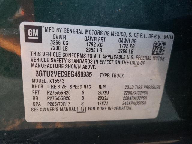 Photo 10 from auction – 2014 GMC SIERRA K15 with VIN 3GTU2VEC9EG460935
