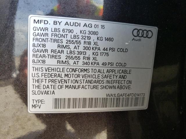 Photo 10 from auction – 2015 AUDI Q7 PREMIUM with VIN WA1LGAFE4FD014173