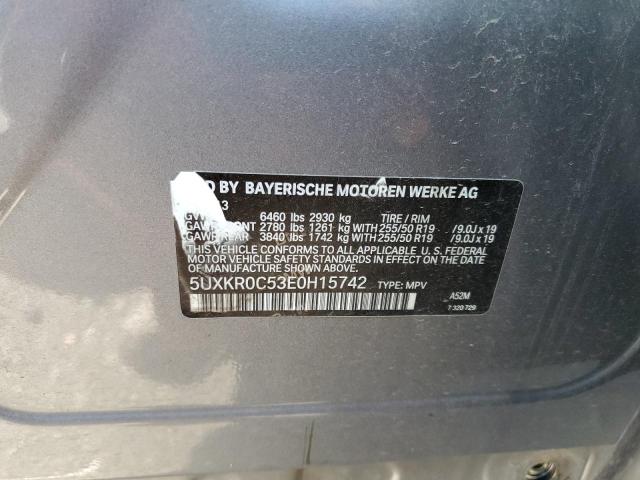Photo 10 from auction – 2014 BMW X5 XDRIVE3 with VIN 5UXKR0C53E0H15742