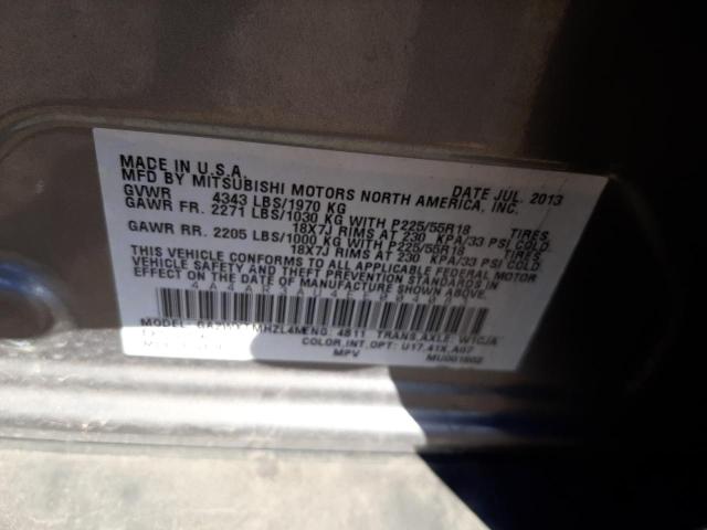 Photo 10 from auction – 2014 MITSUBISHI OUTLANDER with VIN 4A4AR3AU4EE004083