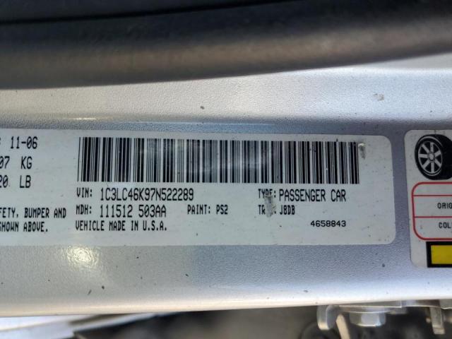 Photo 10 from auction – 2007 CHRYSLER SEBRING with VIN 1C3LC46K97N522289