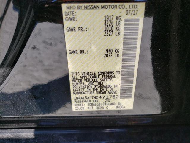 Photo 10 from auction – 2017 NISSAN ALTIMA 2.5 with VIN 1N4AL3AP7HC471782