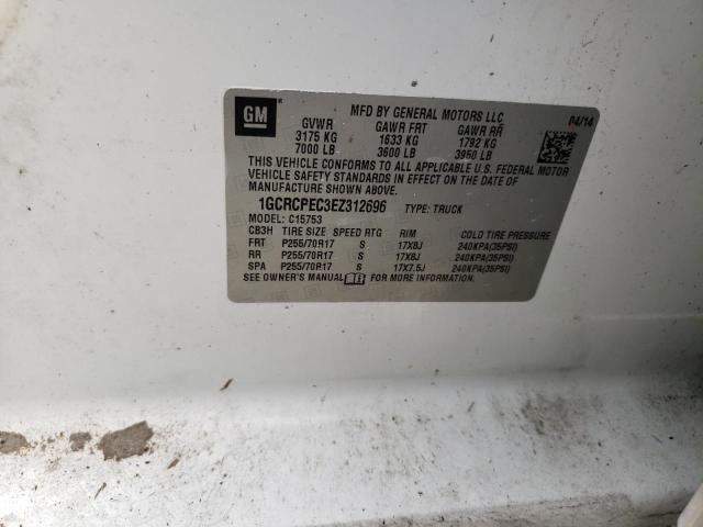 Photo 10 from auction – 2014 CHEVROLET SILVERADO with VIN 1GCRCPEC3EZ312696
