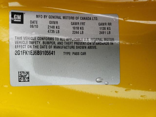 Photo 10 from auction – 2011 CHEVROLET CAMARO 2SS with VIN 2G1FK1EJ6B9105641
