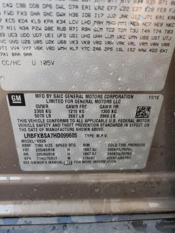 Photo 10 from auction – 2017 BUICK ENVISION E with VIN LRBFXBSA7HD099605