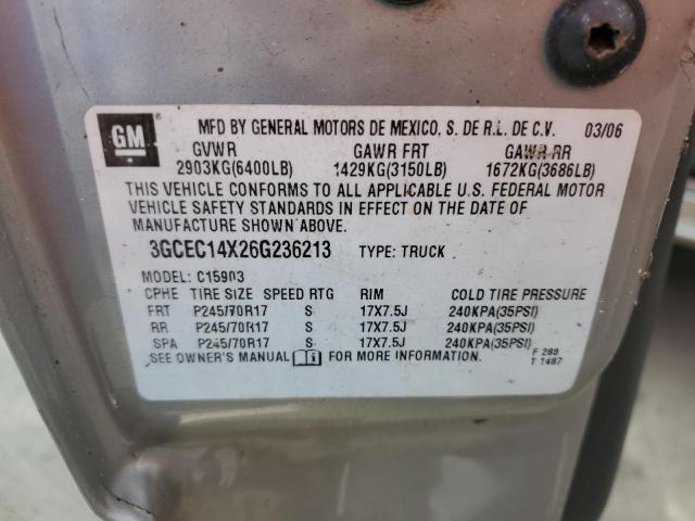 Photo 10 from auction – 2006 CHEVROLET SILVERADO with VIN 3GCEC14X26G236213