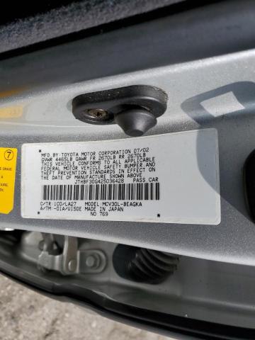 Photo 10 from auction – 2002 LEXUS ES 300 with VIN JTHBF30G425036428