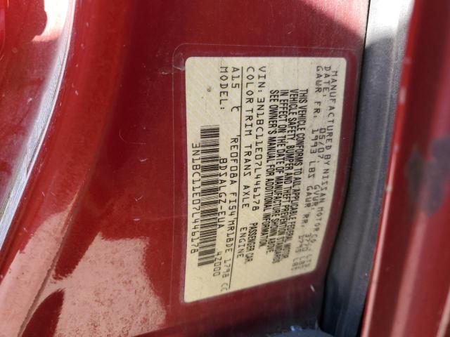 Photo 10 from auction – 2007 NISSAN VERSA S with VIN 3N1BC11E07L446178