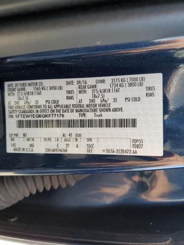Photo 10 from auction – 2016 FORD F150 SUPER with VIN 1FTEW1EG6GKF77176