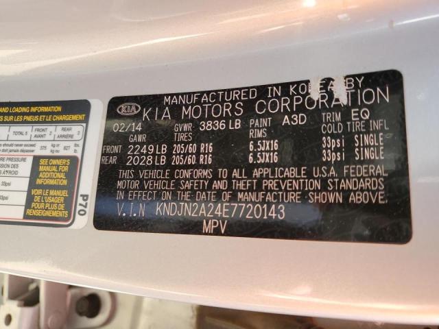 Photo 10 from auction – 2014 KIA SOUL with VIN KNDJN2A24E7720143