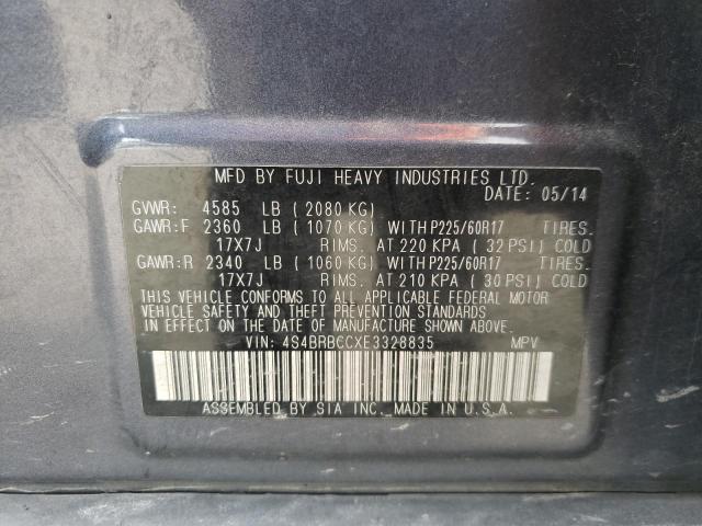 Снимка 10 от търг – 2014 SUBARU OUTBACK 2. с VIN 4S4BRBCCXE3328835