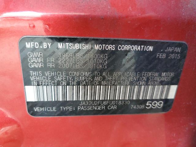 Photo 10 from auction – 2015 MITSUBISHI LANCER ES with VIN JA32U2FU6FU018330