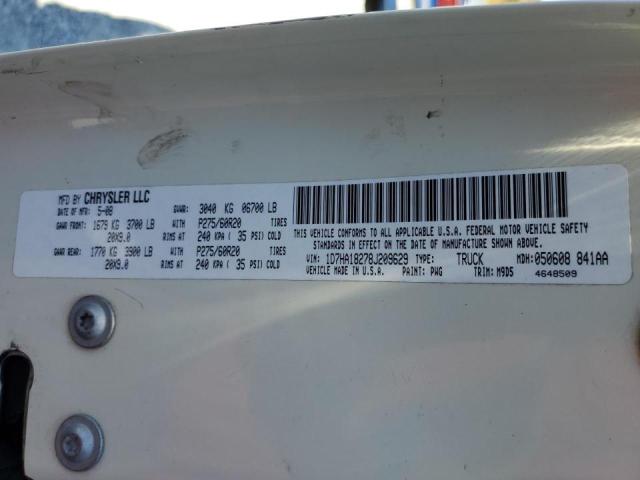 Photo 10 from auction – 2008 DODGE RAM 1500 S with VIN 1D7HA18278J209629