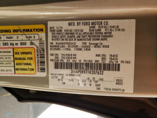 Photo 10 from auction – 2015 FORD FUSION TIT with VIN 3FA6P0K97FR207632