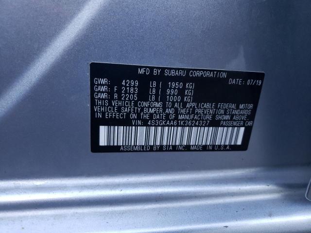 Photo 10 from auction – 2019 SUBARU IMPREZA with VIN 4S3GKAA61K3624327