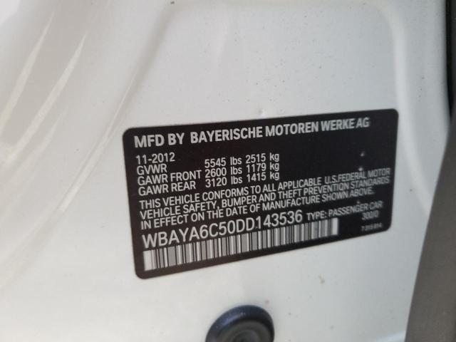 Photo 10 from auction – 2013 BMW 740 I with VIN WBAYA6C50DD143536
