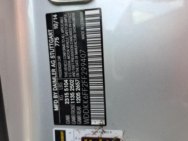 Photo 10 from auction – 2015 MERCEDES-BENZ E 400 with VIN WDDKK6FF2FF299407