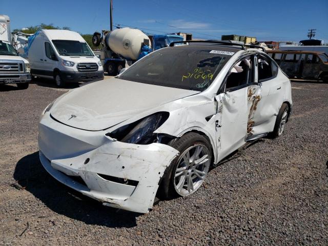 Photo 2 from auction – 2020 TESLA MODEL Y with VIN 5YJYGDEE4LF006531