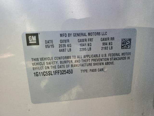Photo 10 from auction – 2015 CHEVROLET MALIBU 1LT with VIN 1G11C5SL1FF325450