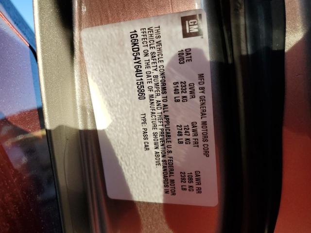 Photo 10 from auction – 2004 CADILLAC DEVILLE with VIN 1G6KD54Y64U155860