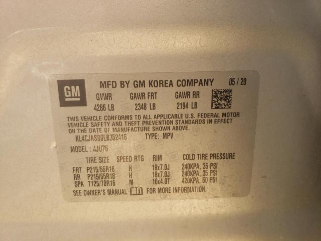 Photo 10 from auction – 2020 BUICK ENCORE PRE with VIN KL4CJASB0LB352416
