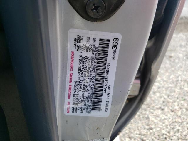 Photo 10 from auction – 2002 MITSUBISHI MONTERO SP with VIN JA4LS31R52J056514