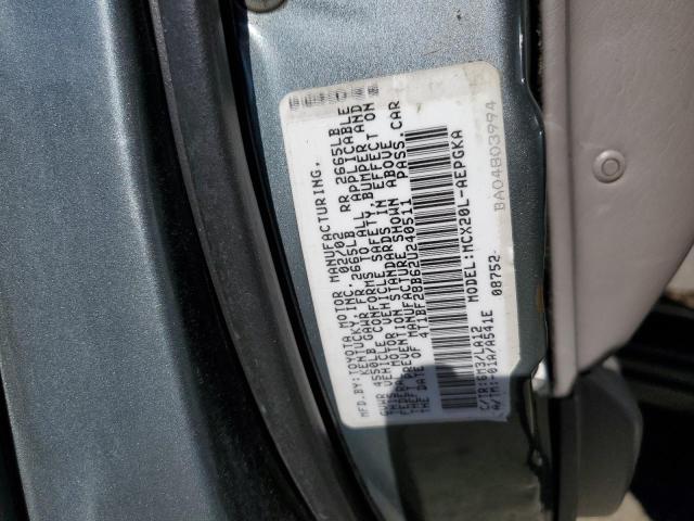 Photo 10 from auction – 2002 TOYOTA AVALON XL with VIN 4T1BF28B62U240511