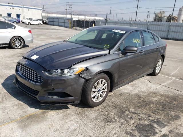 FORD FUSION S 2015 with VIN 1FA6P0G76F5100887 - Photo from auction