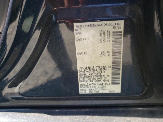 Photo 10 from auction – 2016 NISSAN ALTIMA 2.5 with VIN 1N4AL3AP7GN344954