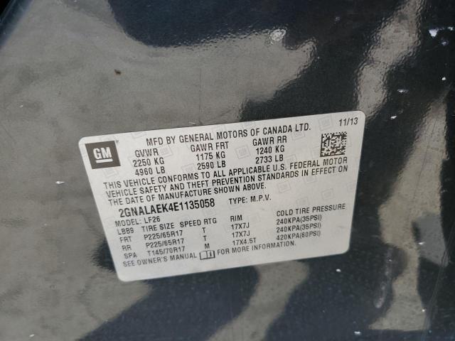 Photo 10 from auction – 2014 CHEVROLET EQUINOX LS with VIN 2GNALAEK4E1135058