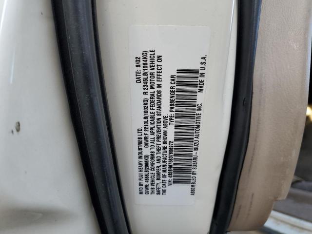 Photo 10 from auction – 2003 SUBARU LEGACY OUT with VIN 4S3BH675837606972