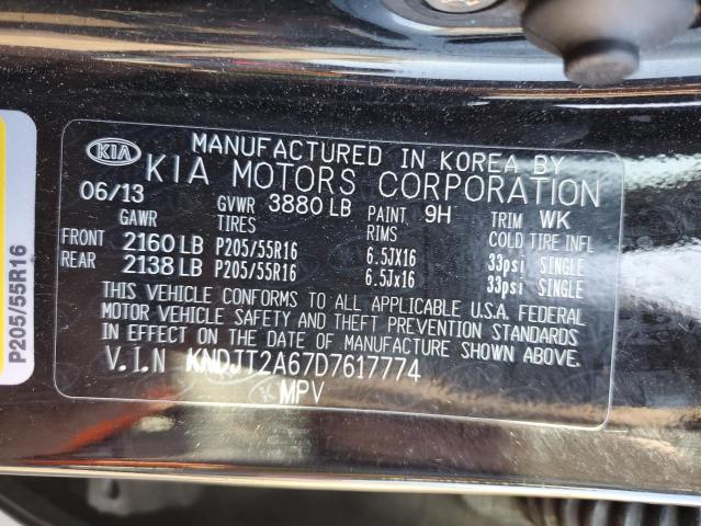 Photo 10 from auction – 2013 KIA SOUL with VIN KNDJT2A67D7617774