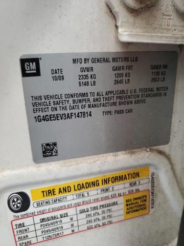 Photo 10 from auction – 2010 BUICK LACROSSE C with VIN 1G4GE5EV3AF147814