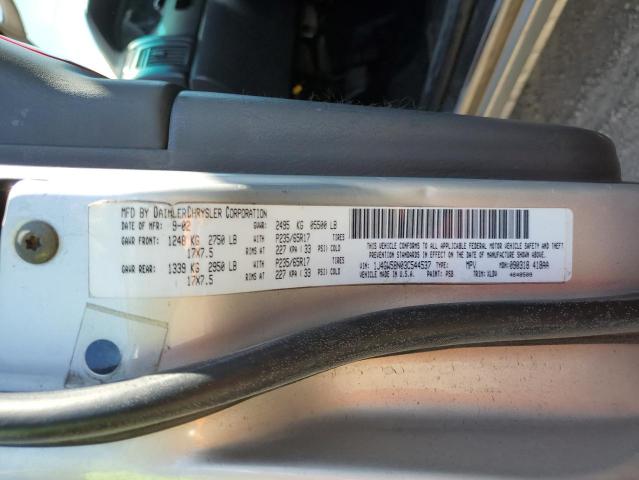 Photo 10 from auction – 2003 JEEP GRAND CHER with VIN 1J4GW58N03C544537