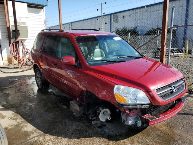 HONDA PILOT EXL 2003 with VIN 2HKYF18763H620335 - Photo from auction