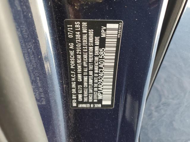 Photo 10 from auction – 2012 PORSCHE CAYENNE with VIN WP1AA2A24CLA01585