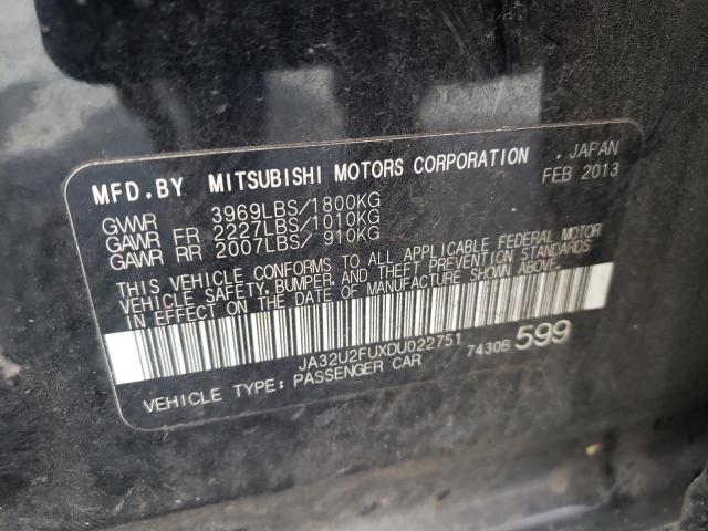 Photo 10 from auction – 2013 MITSUBISHI LANCER ES/ with VIN JA32U2FUXDU022751