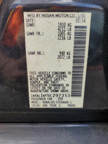 Photo 10 from auction – 2014 NISSAN ALTIMA 2.5 with VIN 1N4AL3AP7EC297353