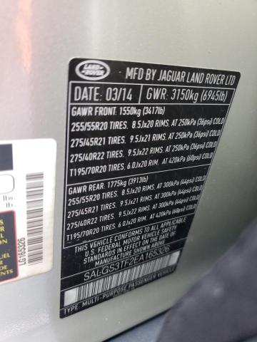 Photo 10 from auction – 2014 LAND ROVER RANGE ROVE with VIN SALGS3TF2EA165326