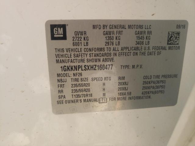 Photo 10 from auction – 2017 GMC ACADIA DEN with VIN 1GKKNPLSXHZ160477