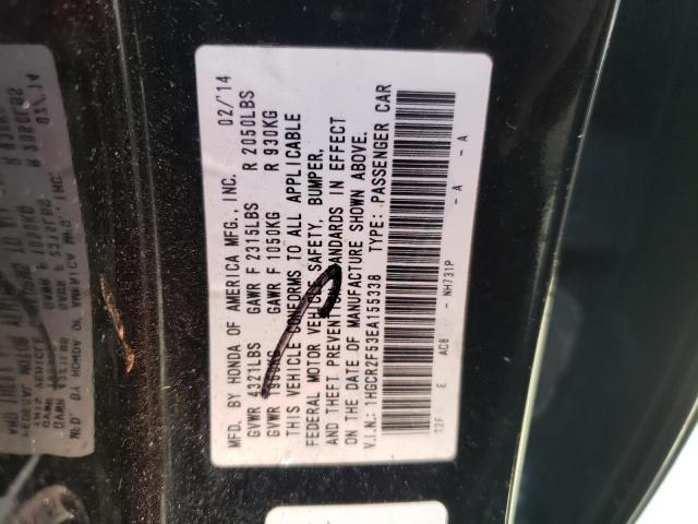 Photo 10 from auction – 2014 HONDA ACCORD SPO with VIN 1HGCR2F53EA155338