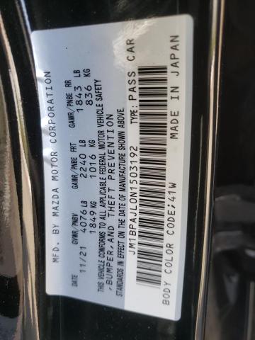 Photo 10 from auction – 2022 MAZDA 3 with VIN JM1BPAJL0N1503192