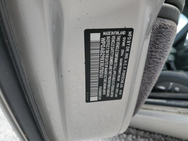 Photo 10 from auction – 2008 PORSCHE CAYMAN S with VIN WP0AB298X8U780161