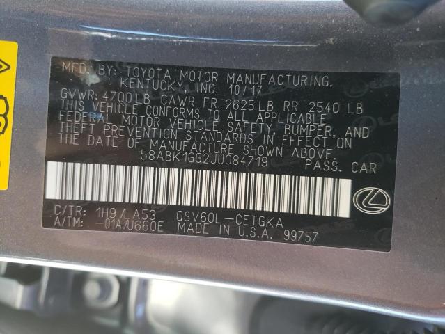 Photo 10 from auction – 2018 LEXUS ES 350 with VIN 58ABK1GG2JU084719