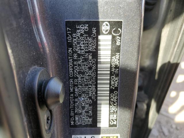 Photo 10 from auction – 2017 TOYOTA PRIUS with VIN JTDKBRFU1H3578670