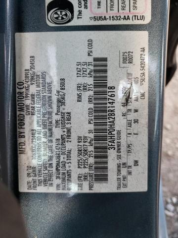 Photo 10 from auction – 2011 FORD FUSION SE with VIN 3FAHP0HA2BR147618