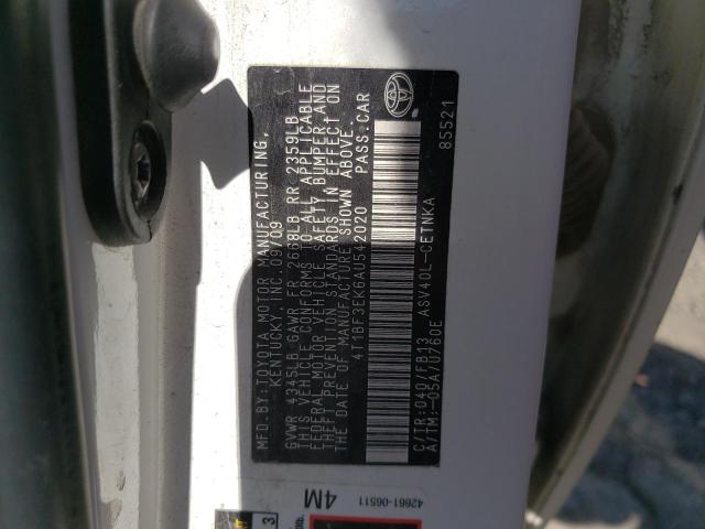 Photo 10 from auction – 2010 TOYOTA CAMRY BASE with VIN 4T1BF3EK6AU542020